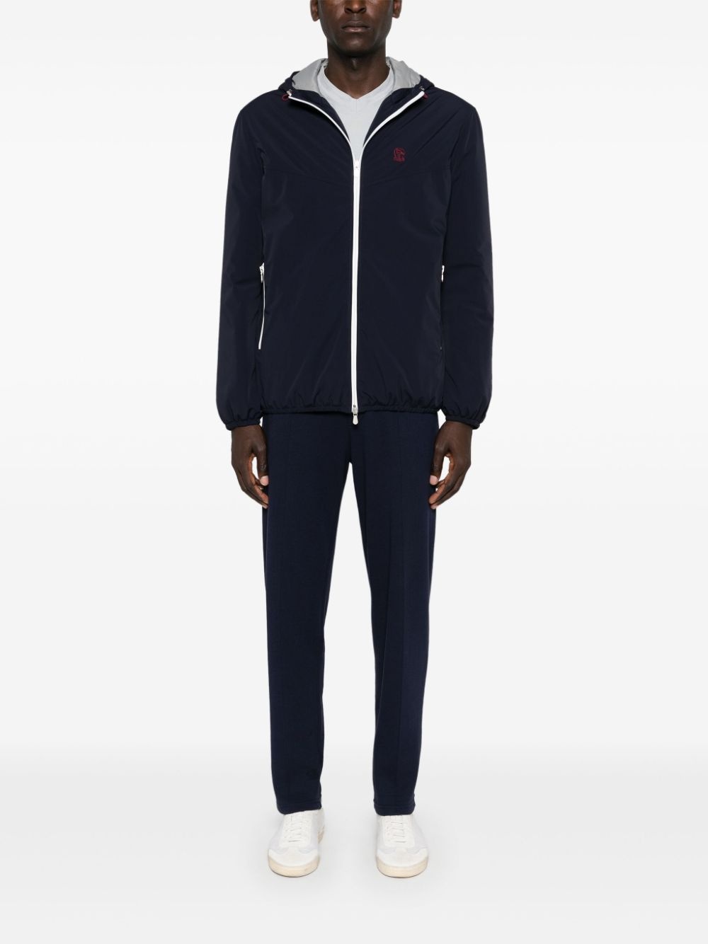 logo-embroidered jacket - 2
