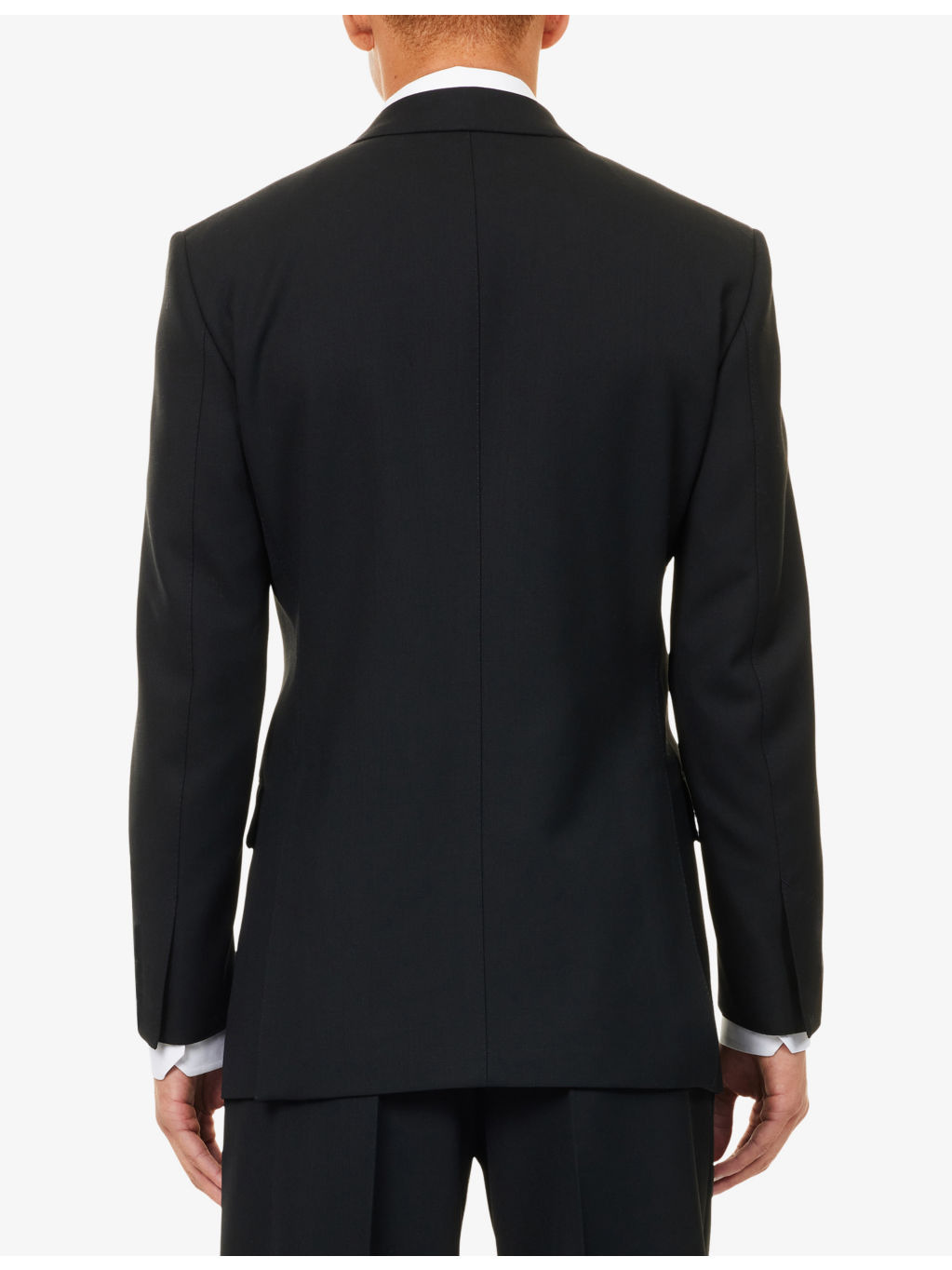 Peak-Lapels Regular-Fit Wool Blazer - 4
