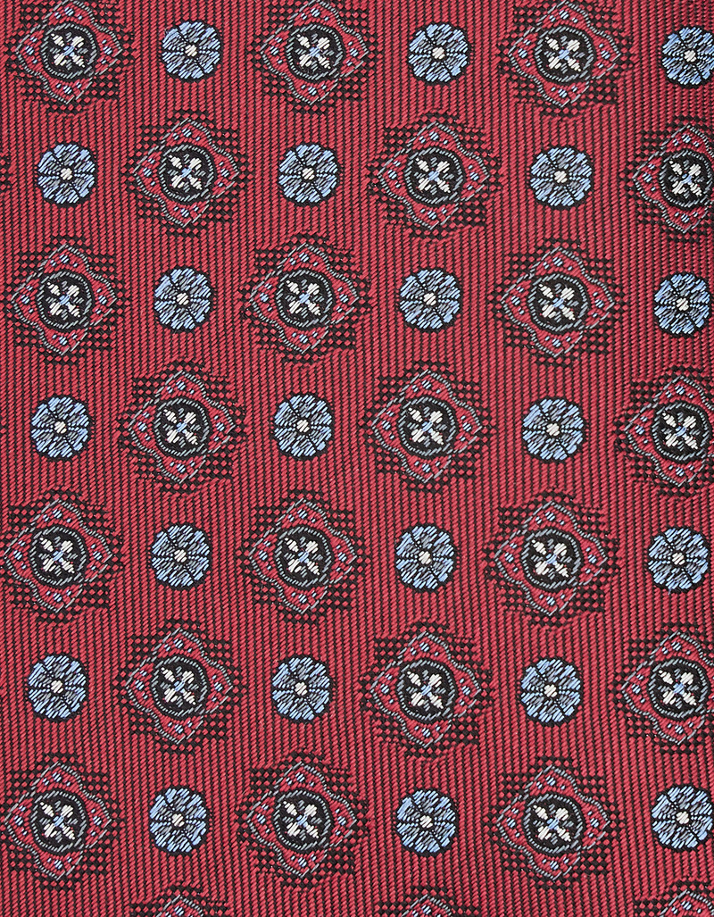 Canali RED SILK TIE, PATTERNED MOTIF outlook
