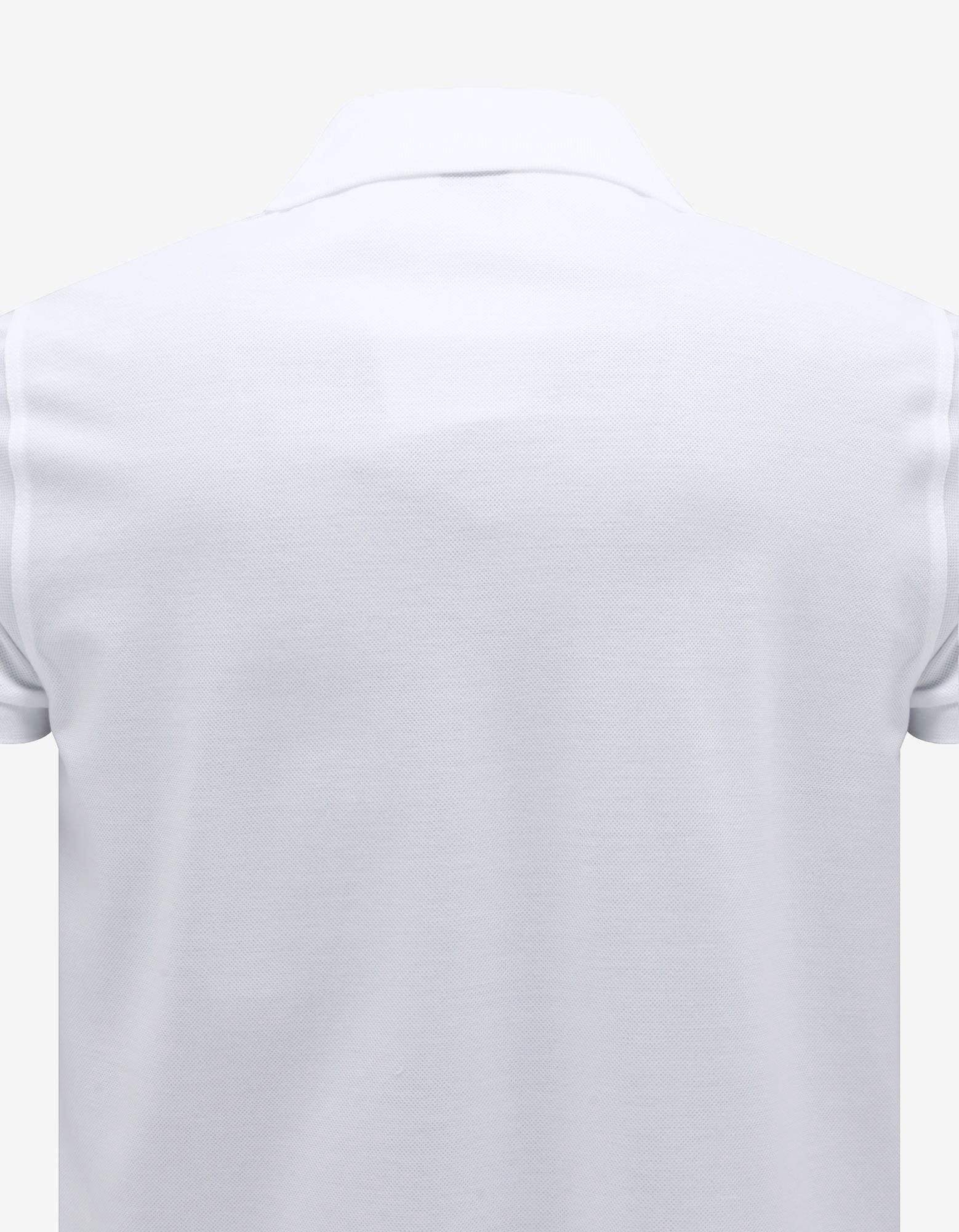 White Monogram Polo T-Shirt - 4