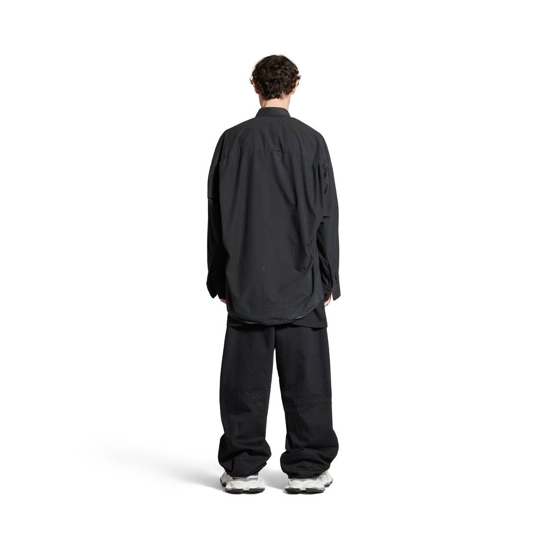 Balenciaga Cocoon Shirt Large Fit in Black - 4