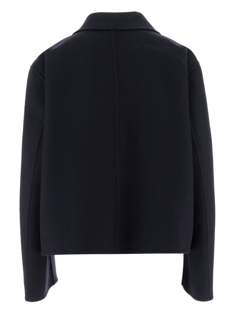 Jil Sander button-fastening wool coat outlook