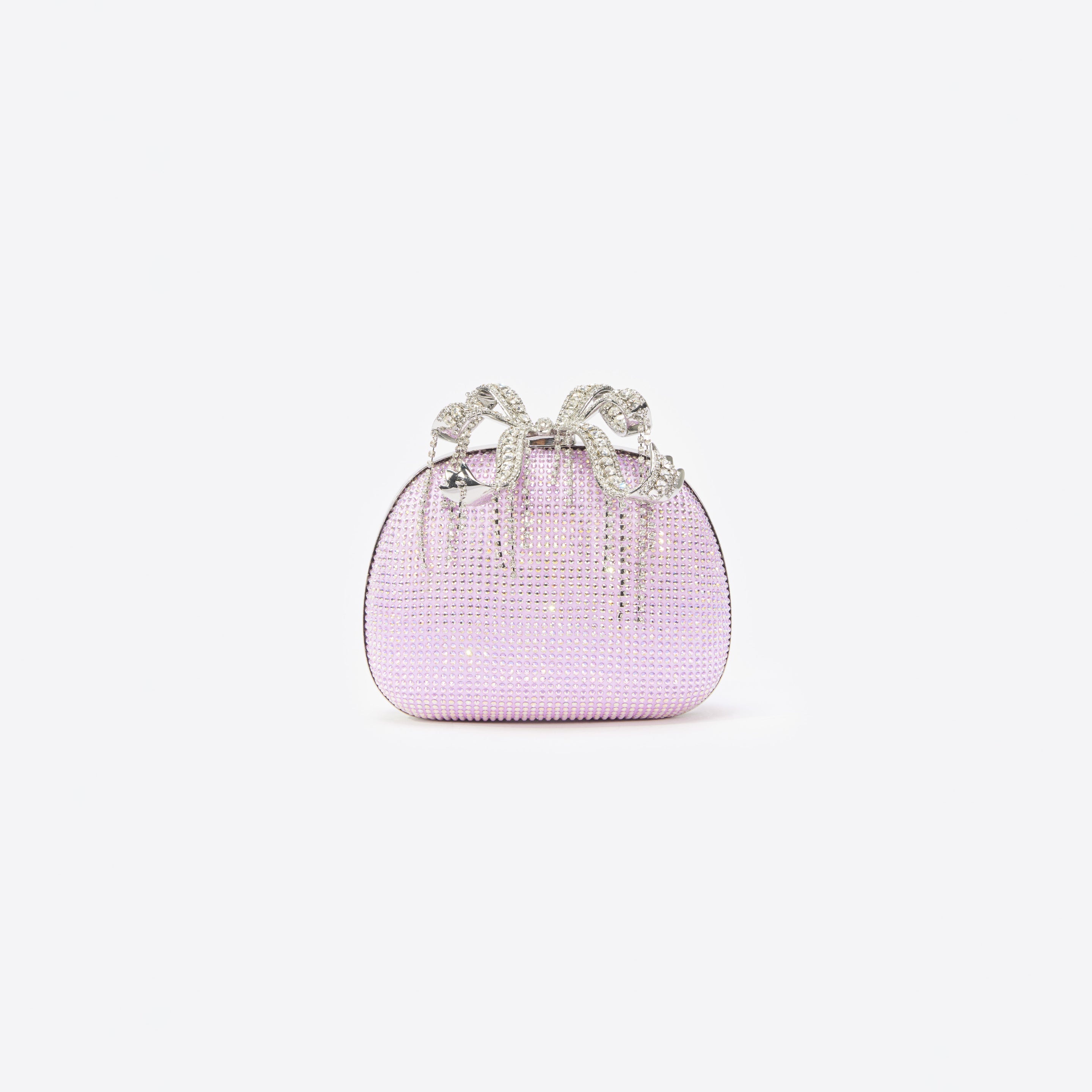 Purple Crystal Clutch Bag - 1