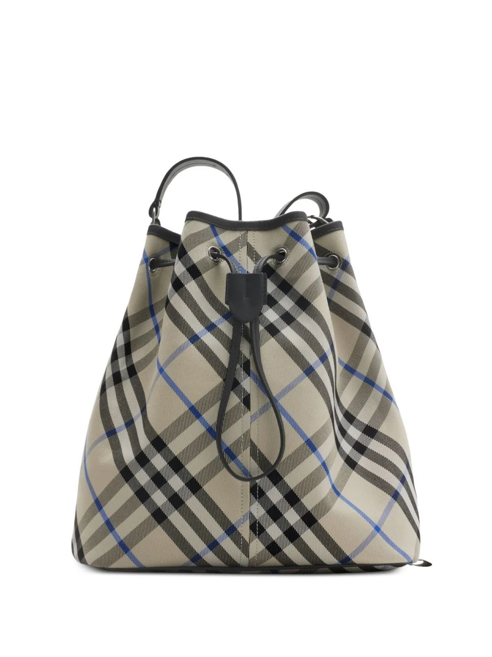 medium Check bucket bag - 1