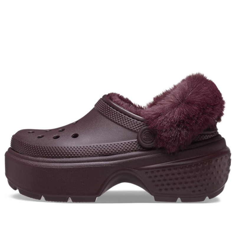 (WMNS) Crocs Stomp Lined Clogs 'Dark Cherry' 208546-6WD - 1