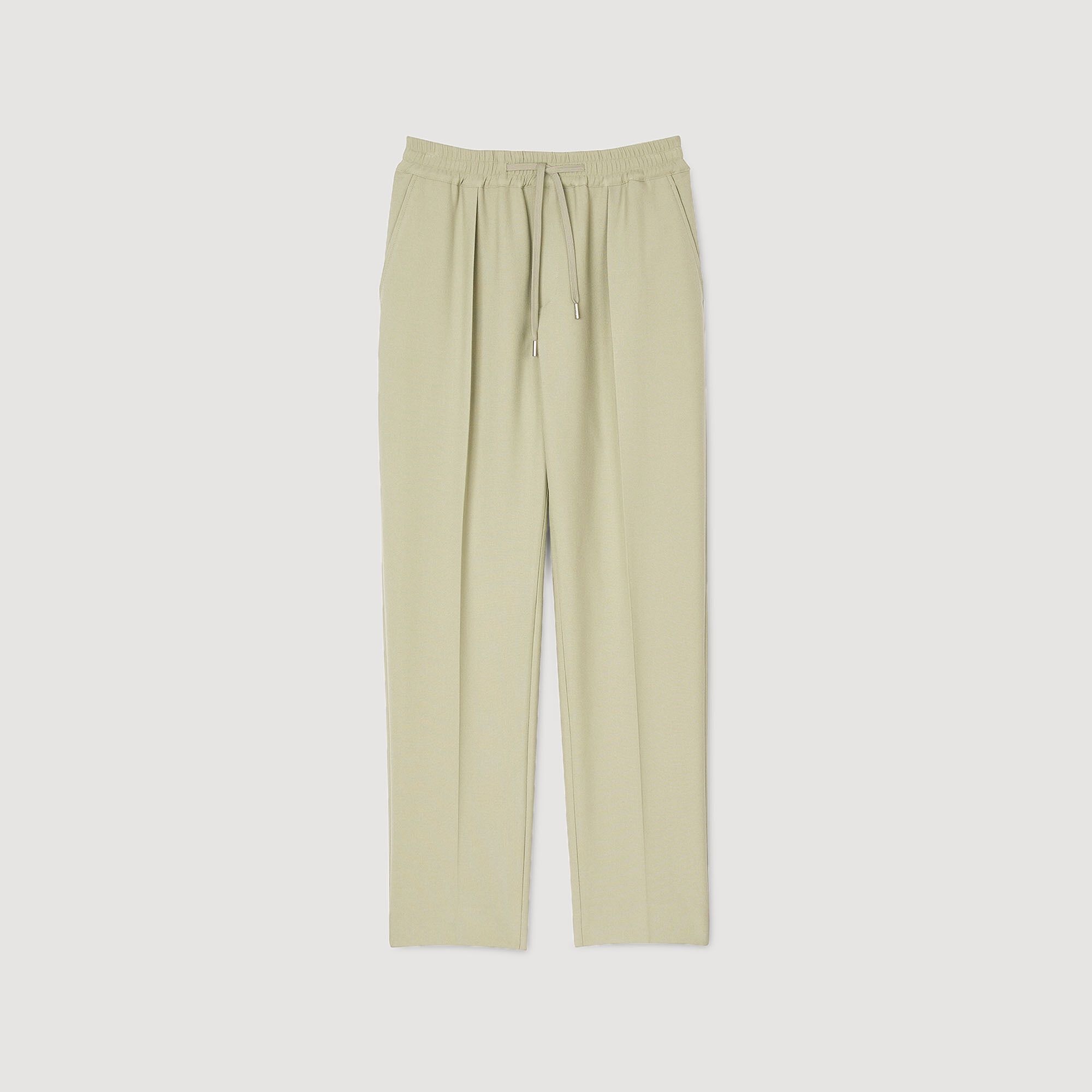 ELASTICATED STRAIGHT-LEG TROUSERS - 6