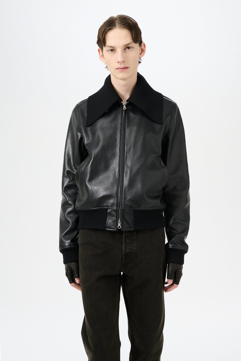 Our Legacy Pharos Bomber Malleable Black Bull Hide outlook