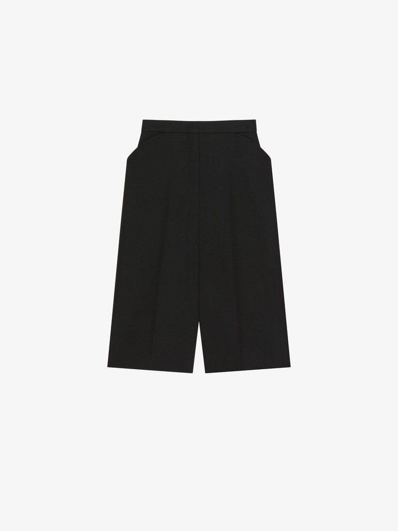 BERMUDA SHORTS IN WOOL - 1