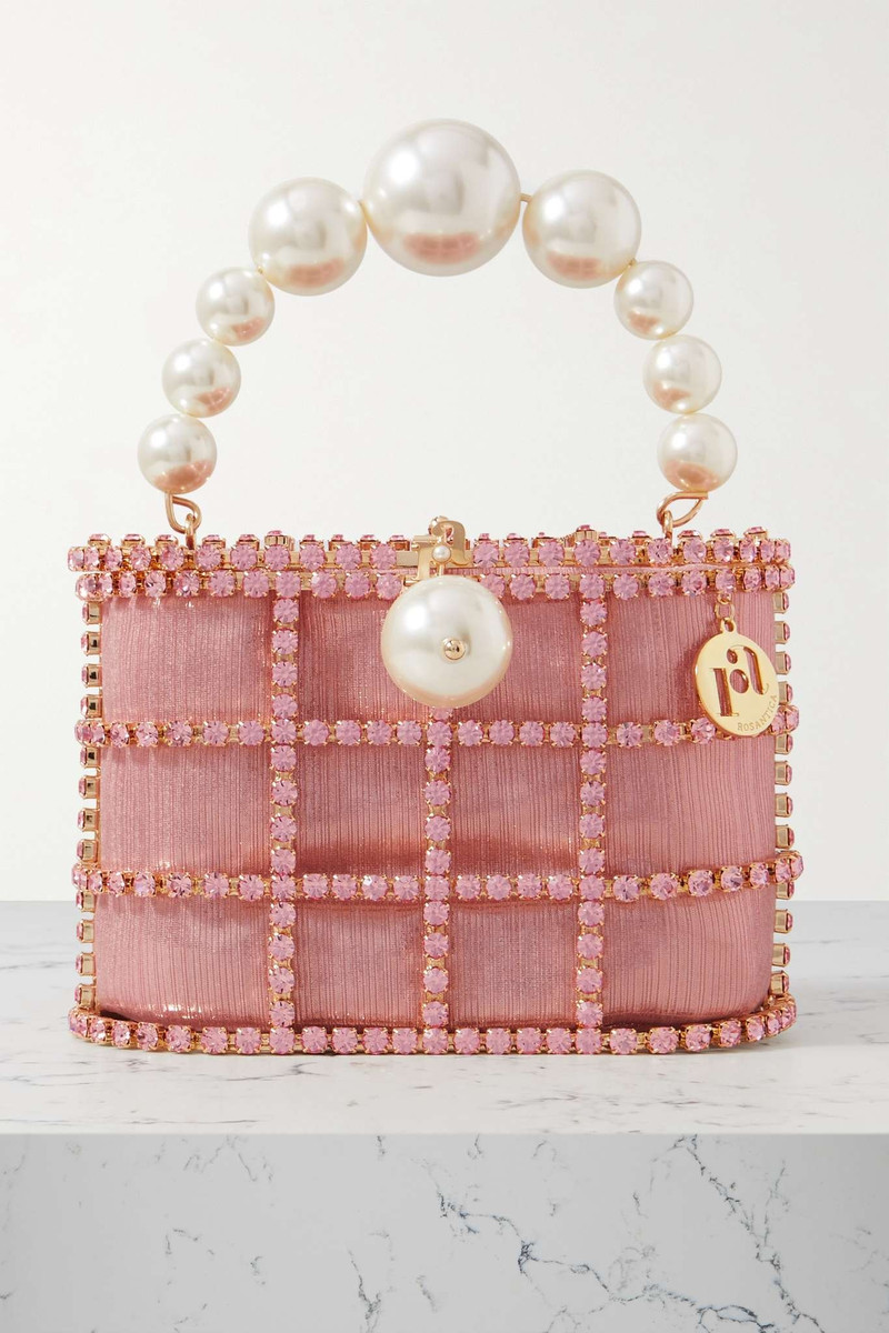 Holli embellished gold-tone and taffeta tote 1