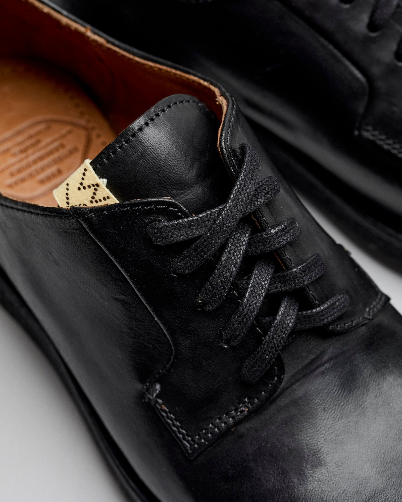 G.P.O-Folk Derby in Black Horsehide - 7