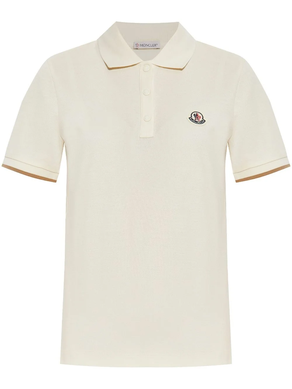 logo-patch polo shirt - 1