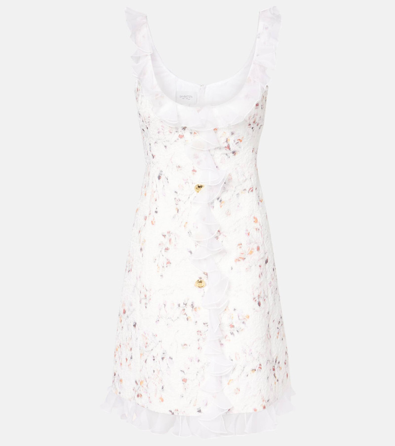 Ruffled jacquard minidress - 1