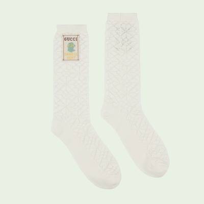 GUCCI Perforated knit cotton socks outlook