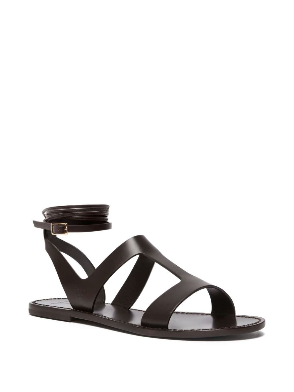 leather flap sandals - 2
