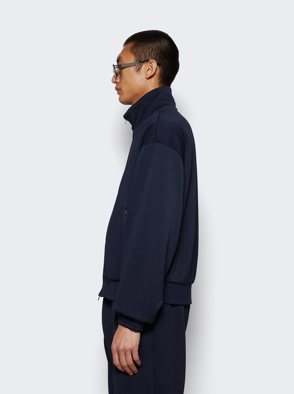 X Wales Bonner Pique Track Top Night Navy - 3