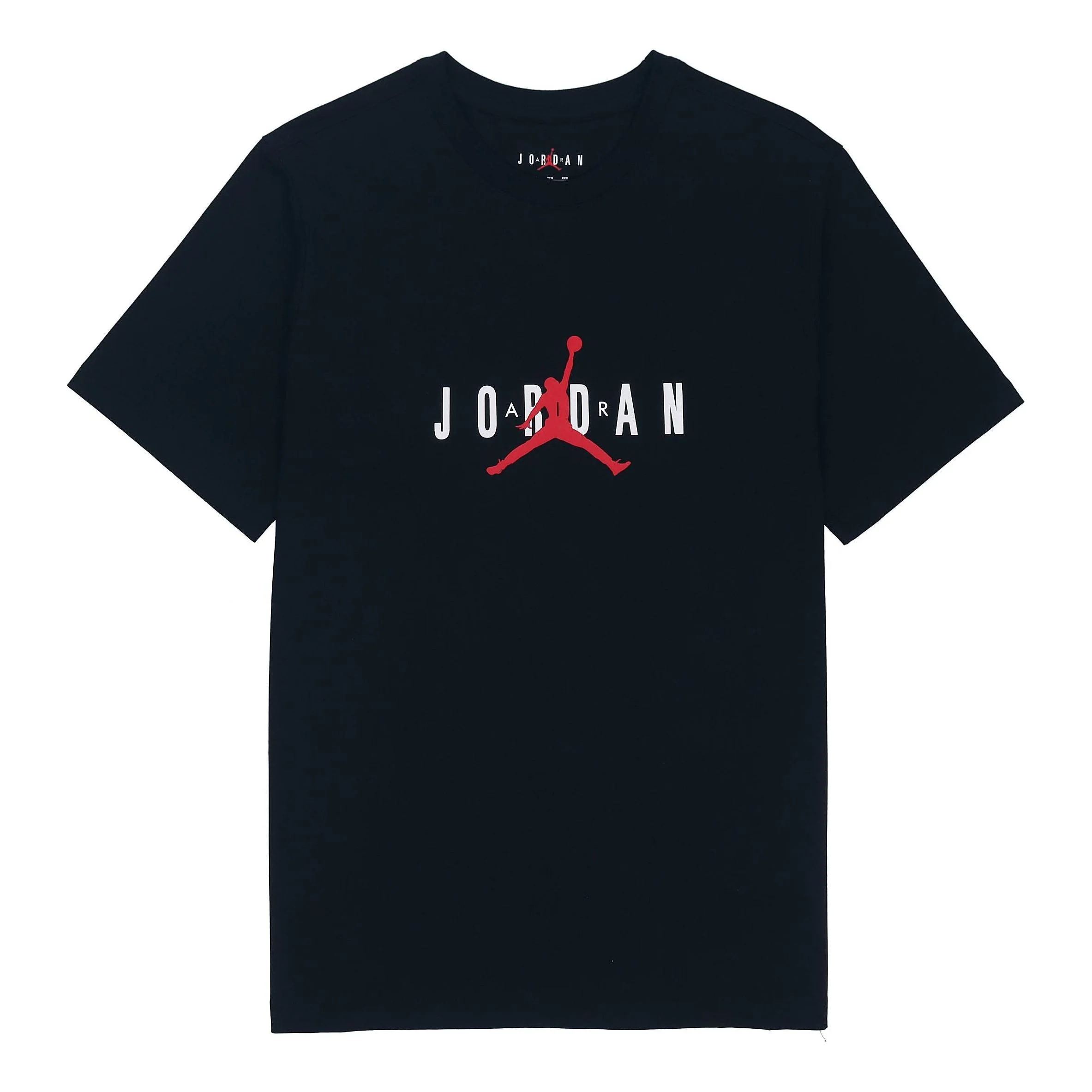 Air Jordan Alphabet Flying Man Logo Printing Round Neck Casual Short Sleeve Black DM1463-010 - 1