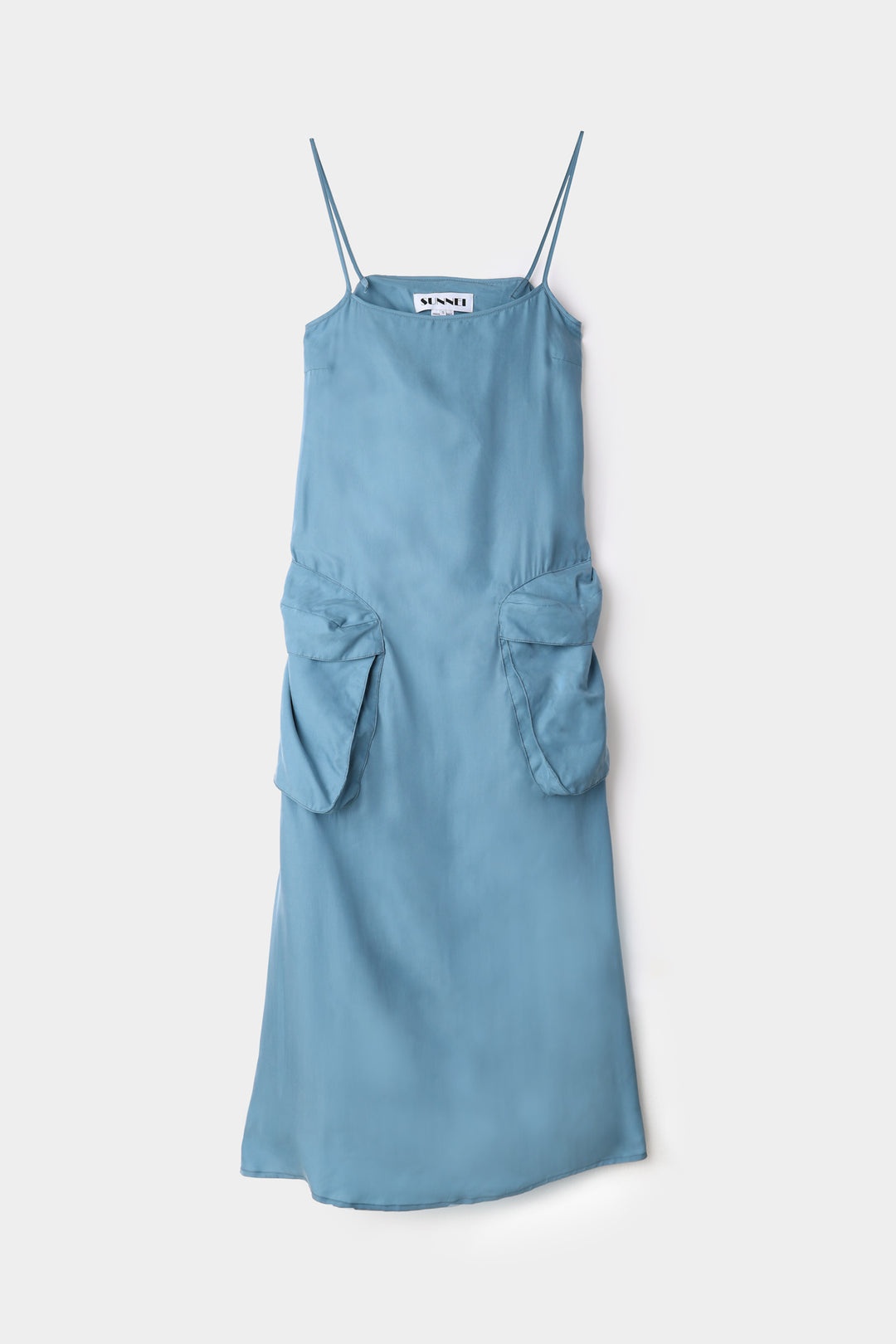 STRAP DRESS / slate blue - 1