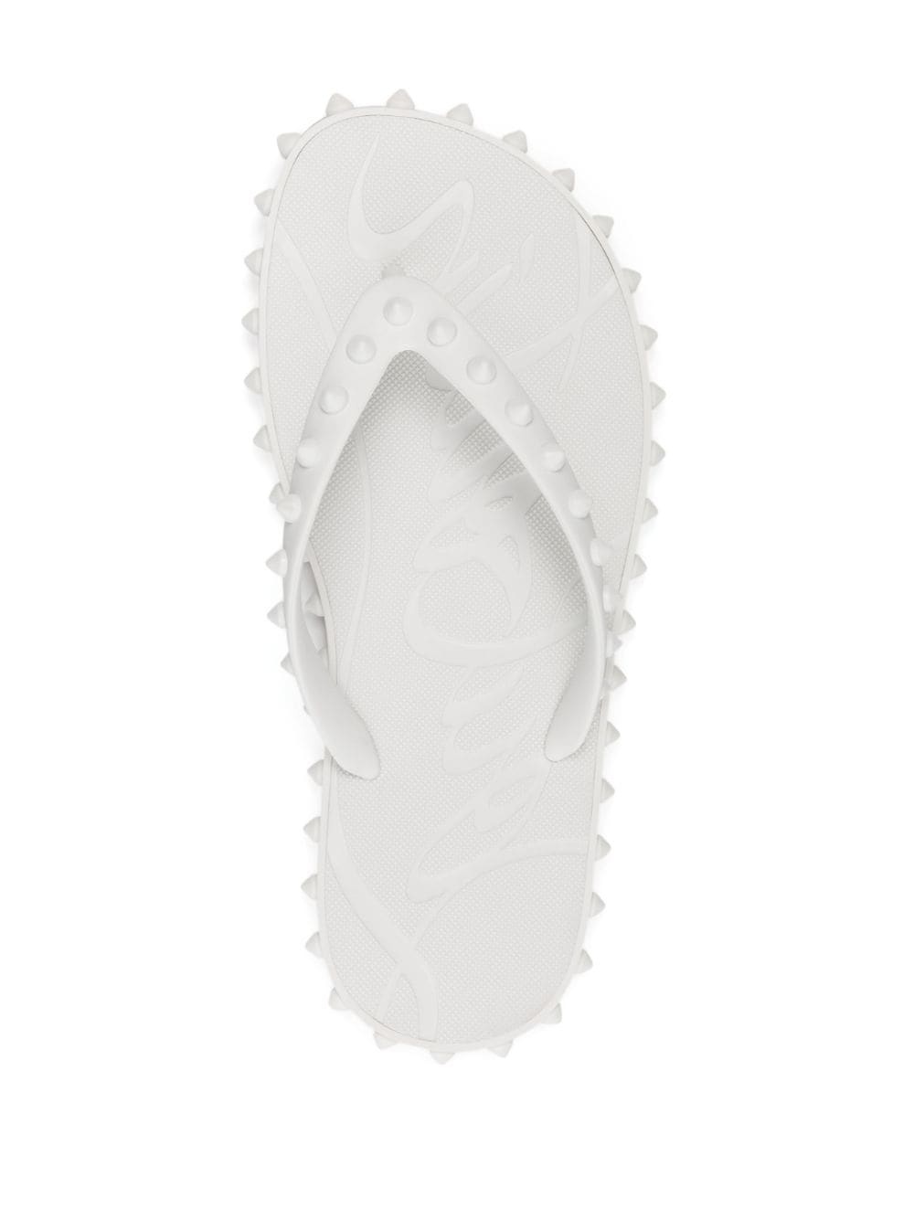 Super Loubi spike-embellished flip-flops - 4