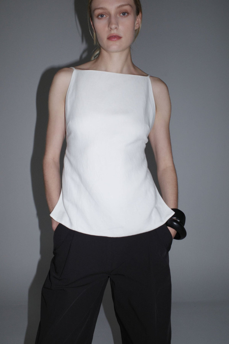 Square Backless Top - Salt 6