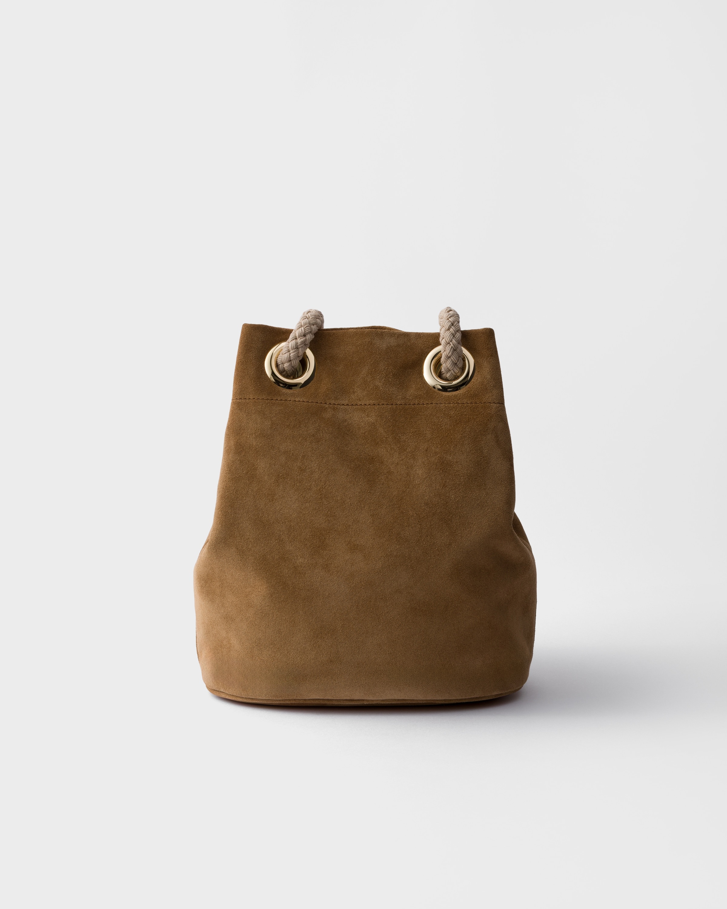 Small Prada Mariner suede bucket bag - 4