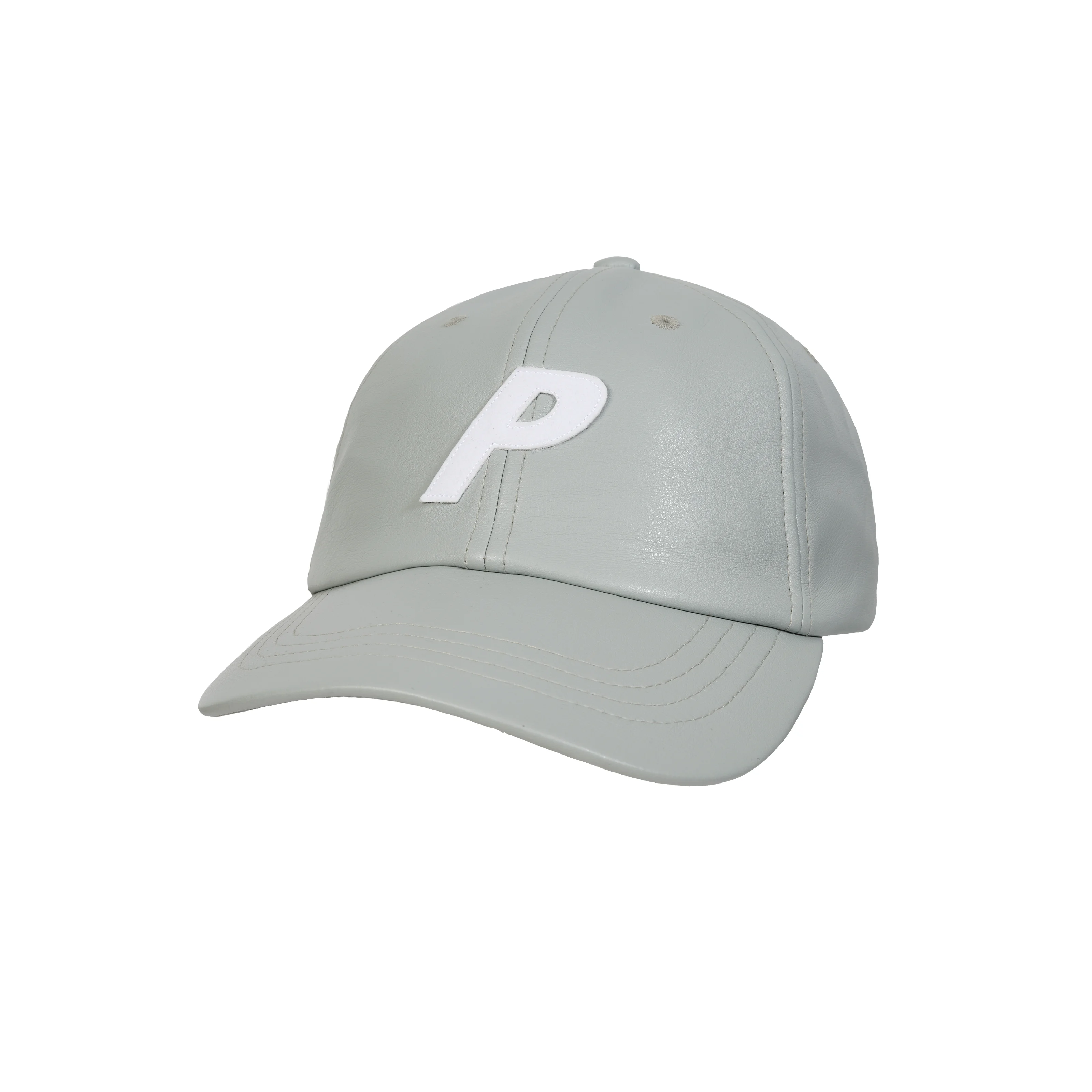 FAUX LEATHER P 6-PANEL GREY - 1