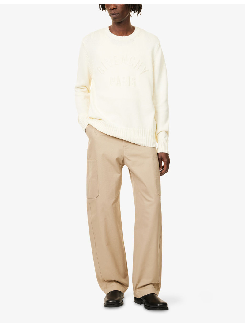 Givenchy Cargo Wide-Leg Cotton Trousers outlook