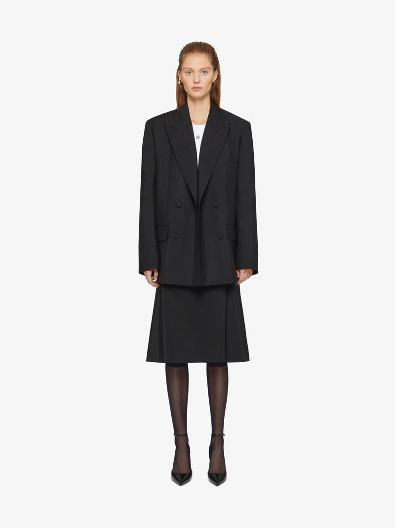 Givenchy OVERSIZED DOUBLE BREASTED JACKET IN WOOL AND MOHAIR outlook