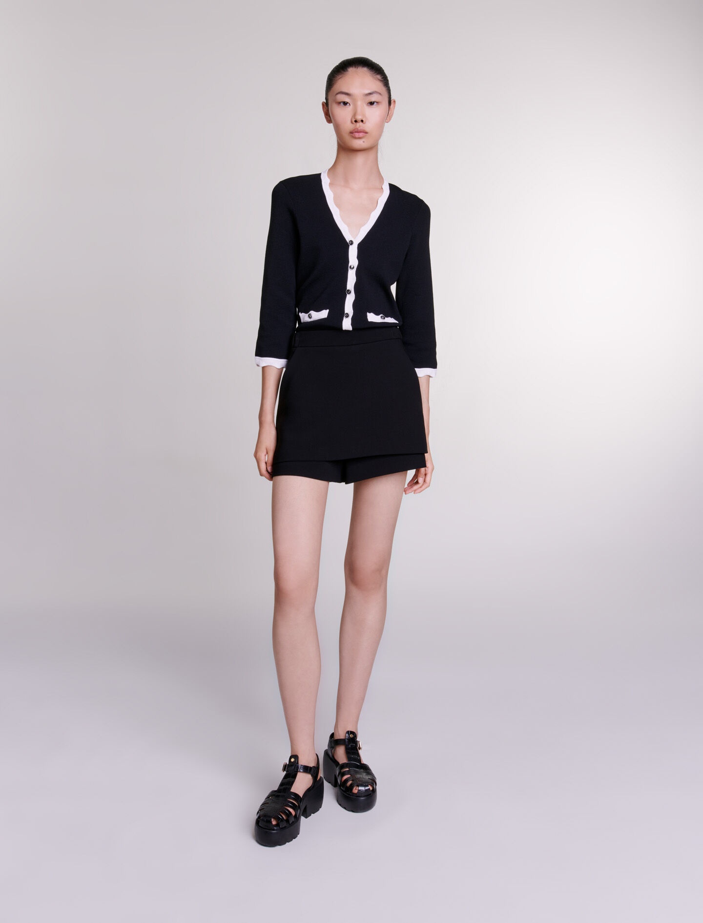 Two-tone cardigan - 2