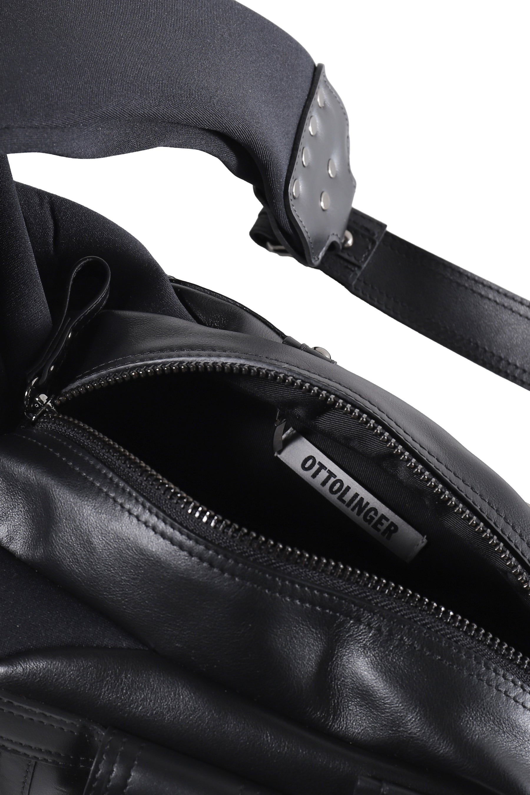 MINI NEOPRENE LEATHER BAG / BLK - 4