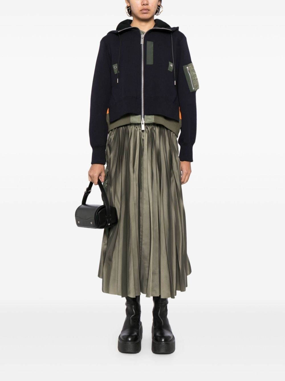 panelled colour-block jacket - 2