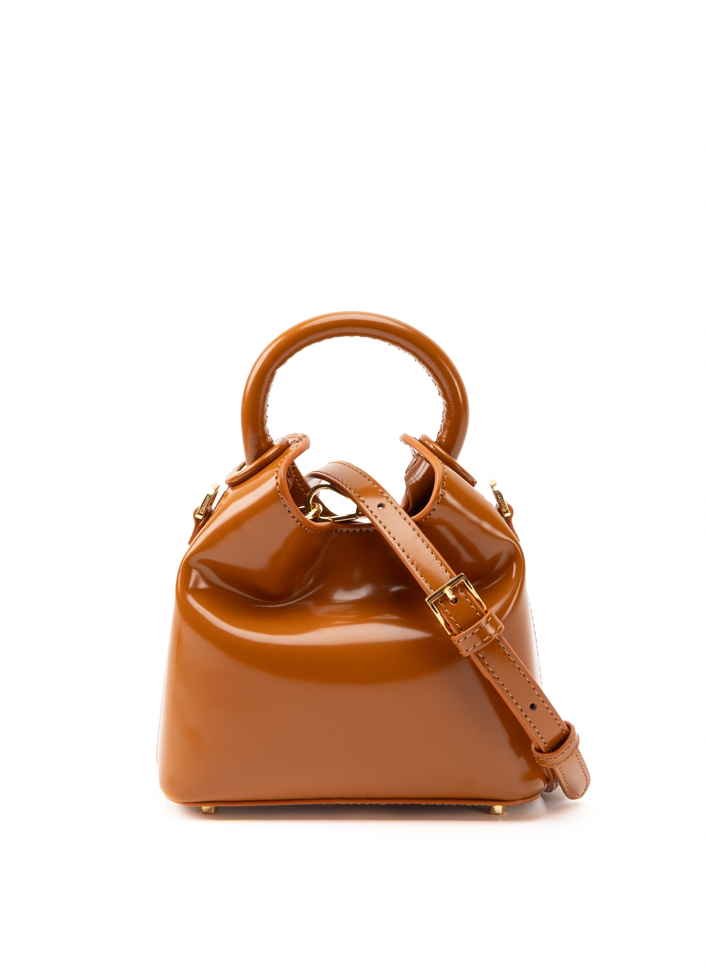 Madeleine Patent Leather Caramel - 3