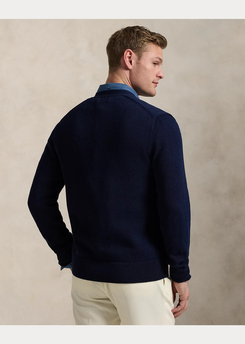 Cotton V-Neck Cardigan 4
