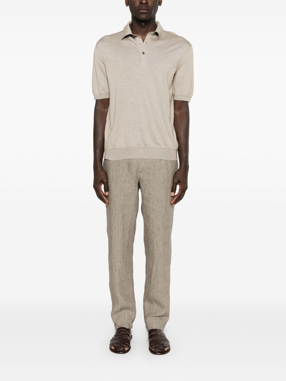fine-knit polo shirt - 2