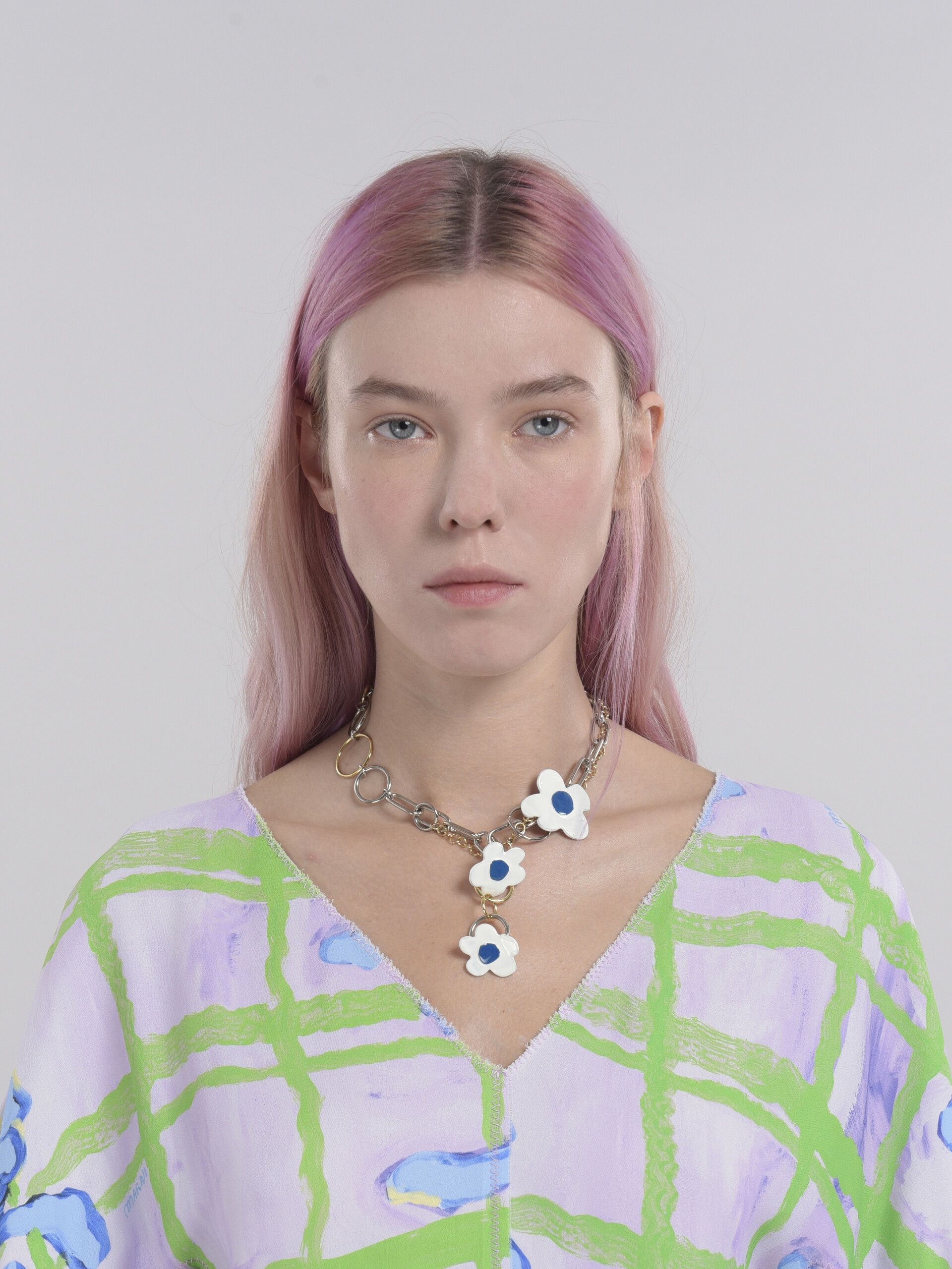 FLAMINIA VERONESI NECKLACE WITH WHITE FLOWERS - 2