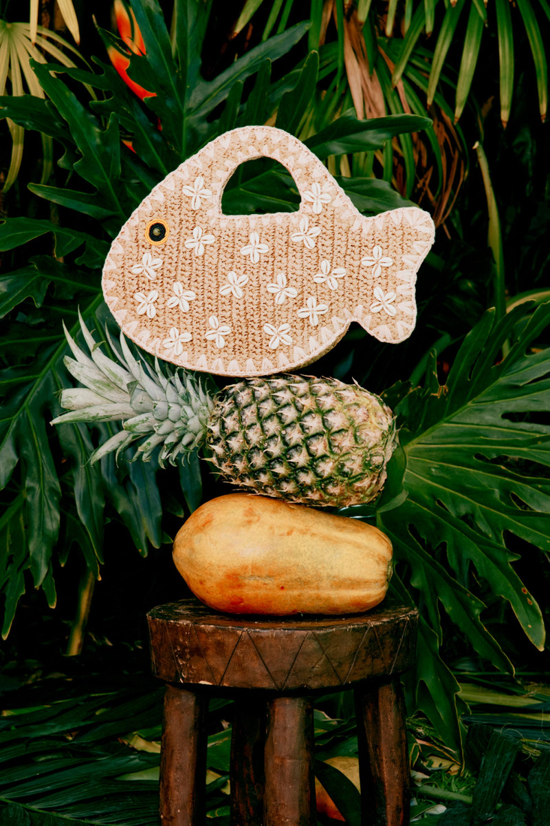 SIMONMILLER Puka Fish Bag In Natural outlook