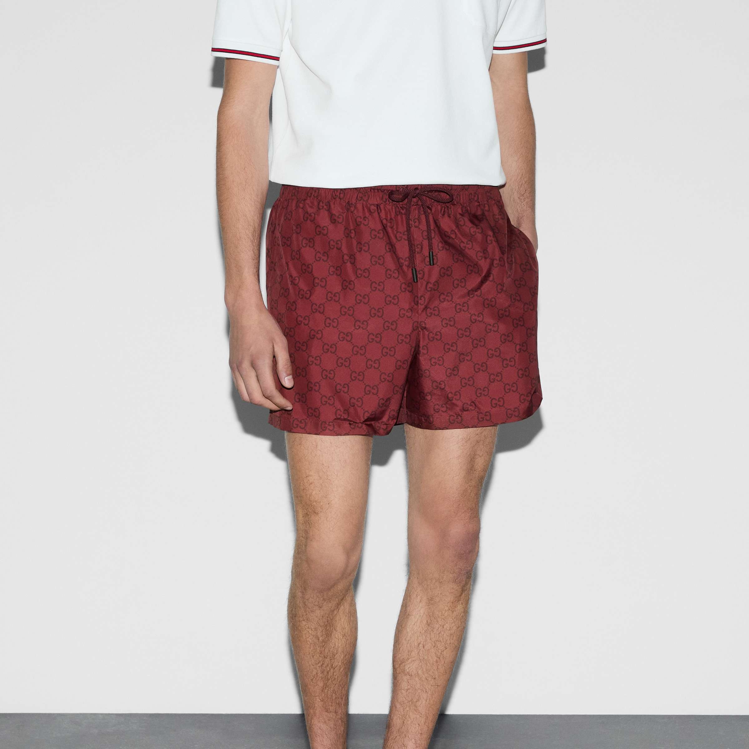 GG print nylon swim short - 3