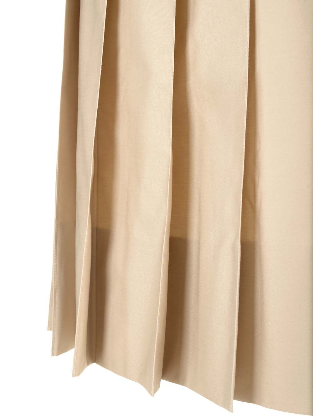 Pleated Midi Skirt Skirts Beige - 5