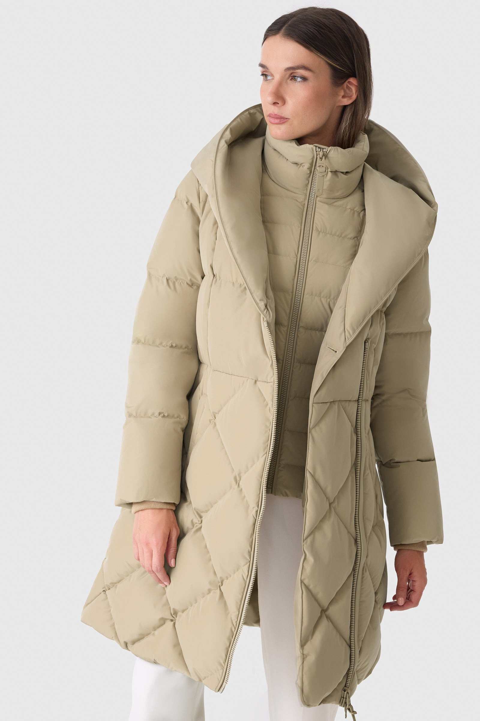 AYUMI 2-in-1 Long Down Coat with Bib - 6