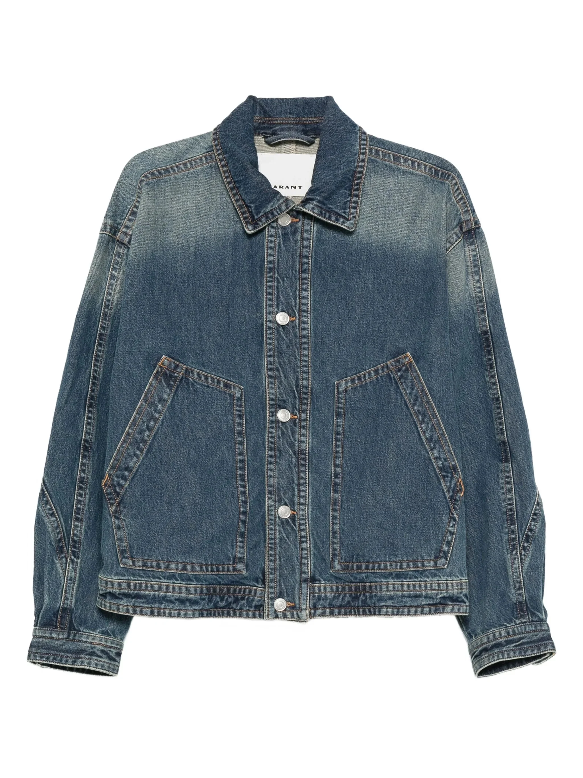 Isabel Marant Faded-effect Denim Jacket - 1