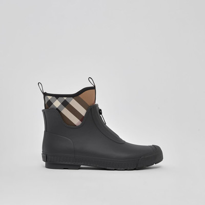 Burberry Check Neoprene and Rubber Rain Boots outlook