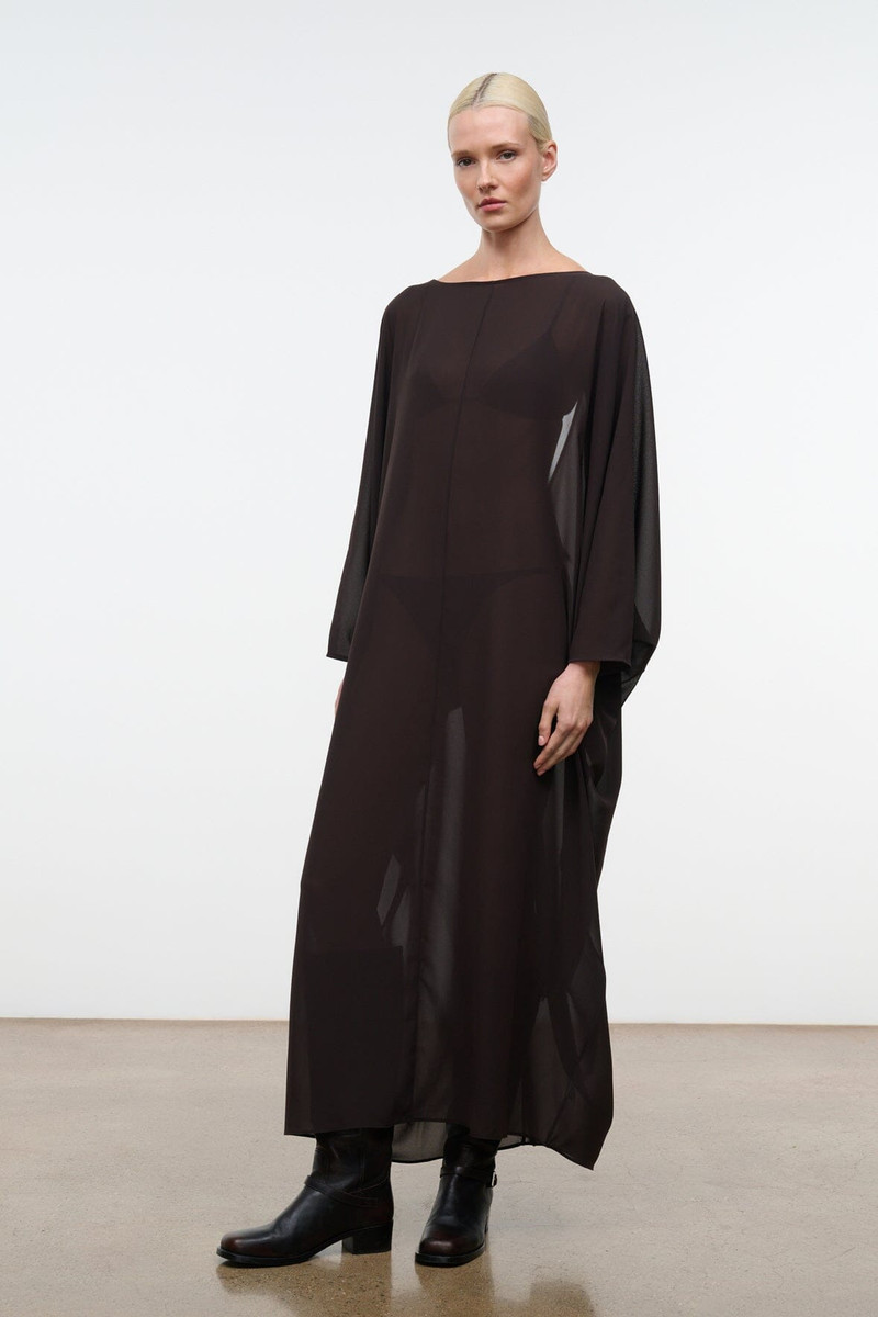 STAUD NOUR DRESS ESPRESSO 3