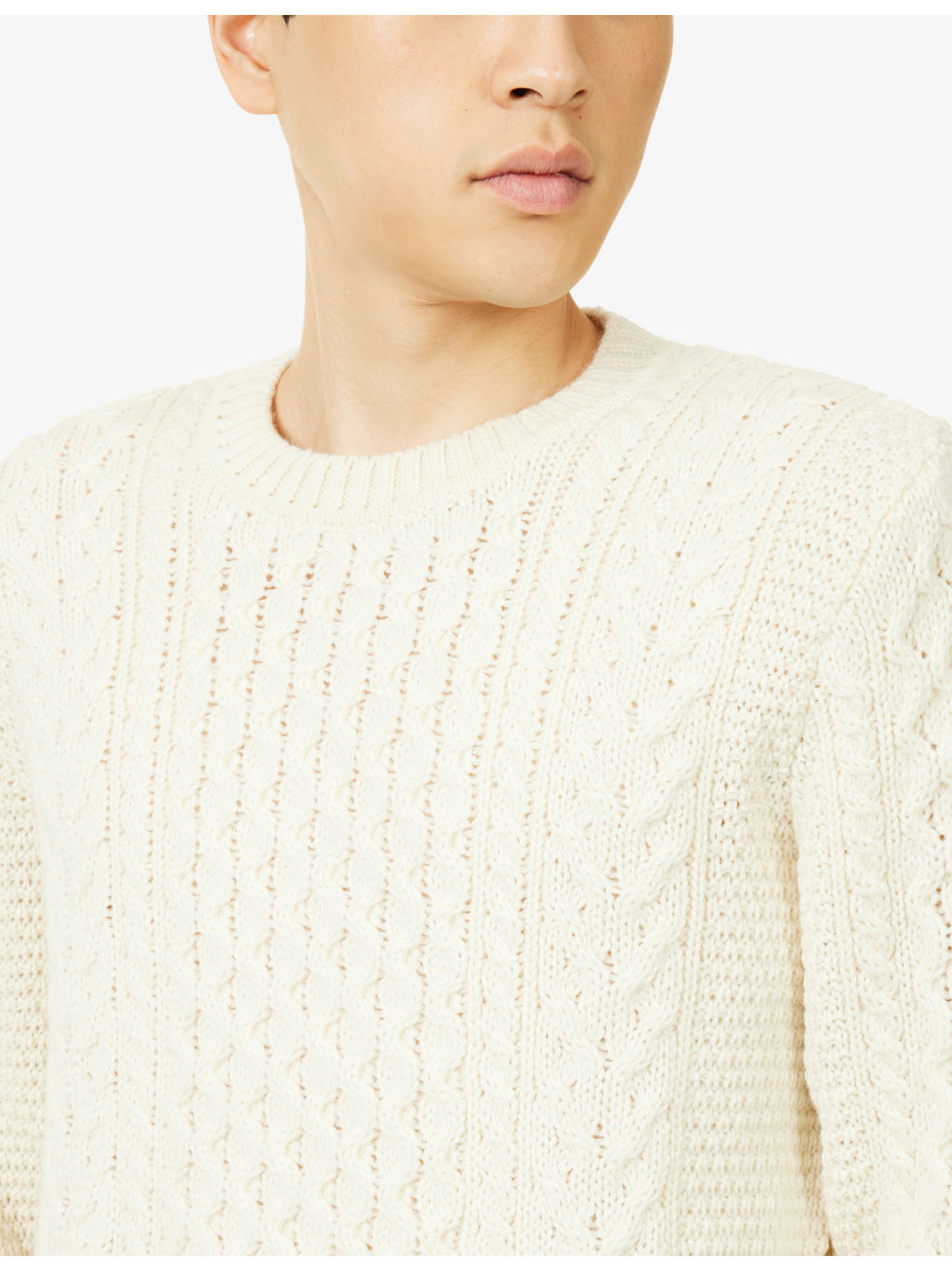 Cable Knit Wool Jumper - 5
