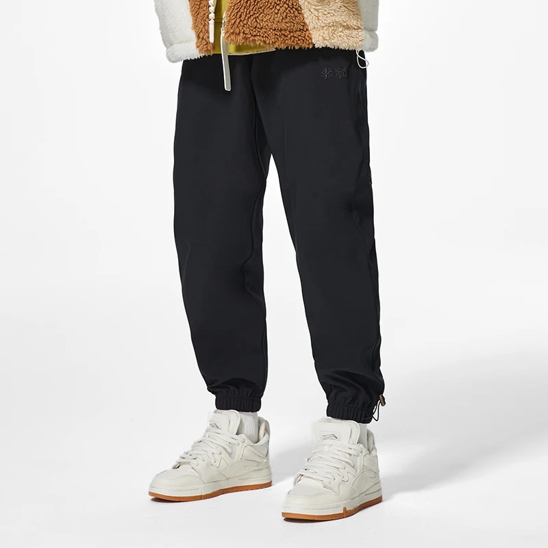 Li-Ning Embroidered Logo Joggers Pants 'Black' AYKSA33-1 - 5