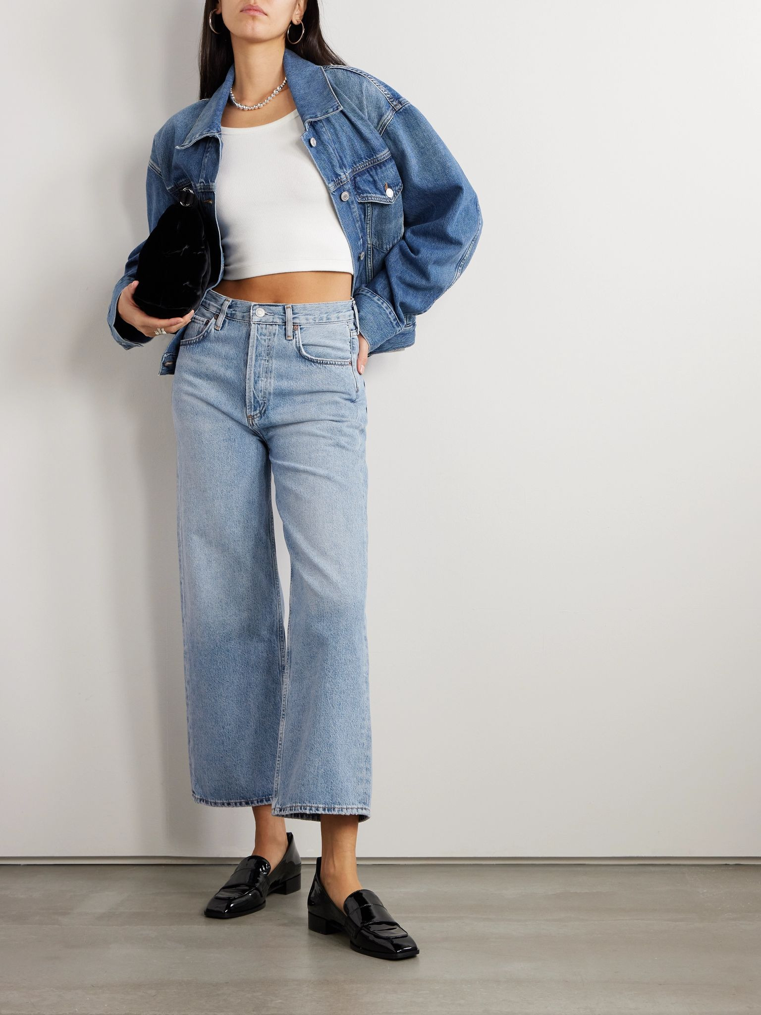 Ren high-rise wide-leg jeans Light denim - 2