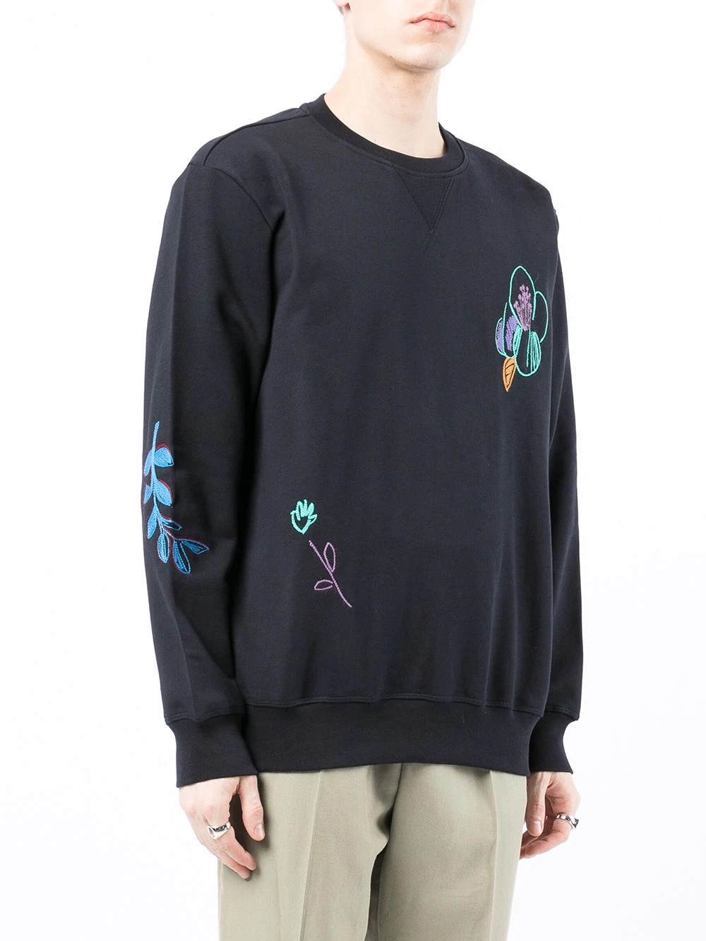 embroidered cotton sweatshirt - 3