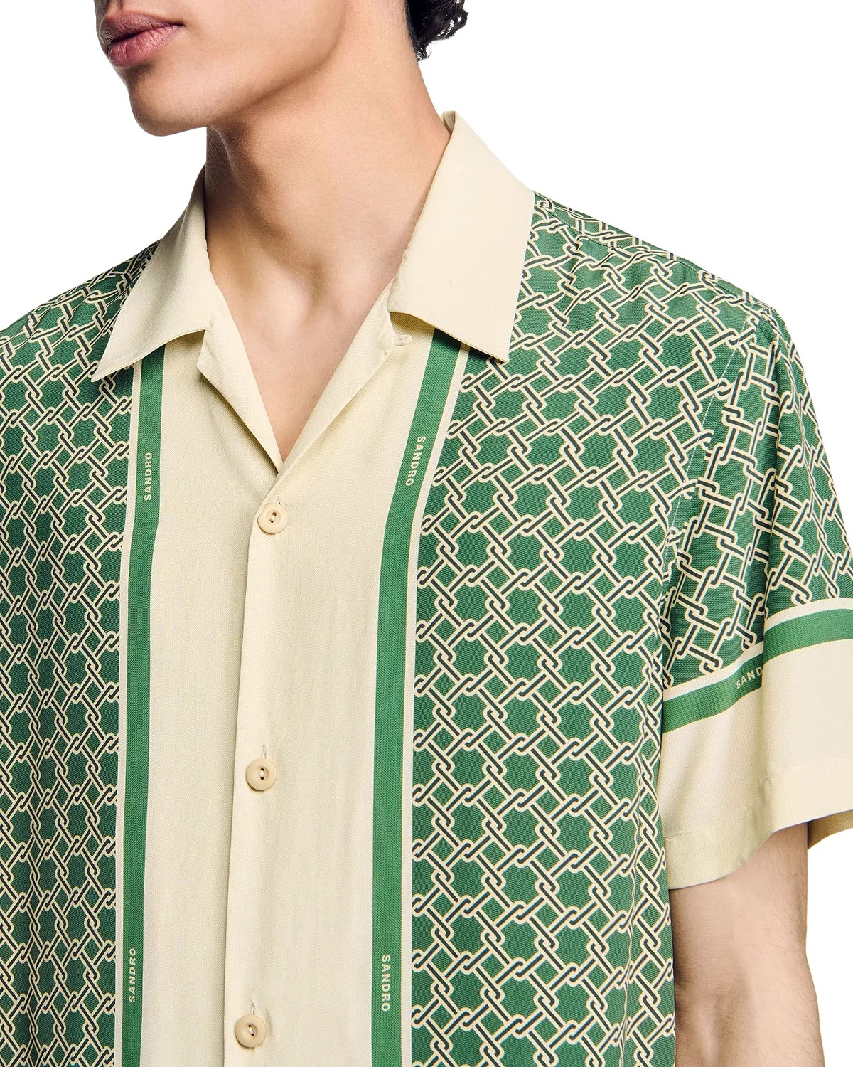 Short Sleeved Patterned Shirt - 6