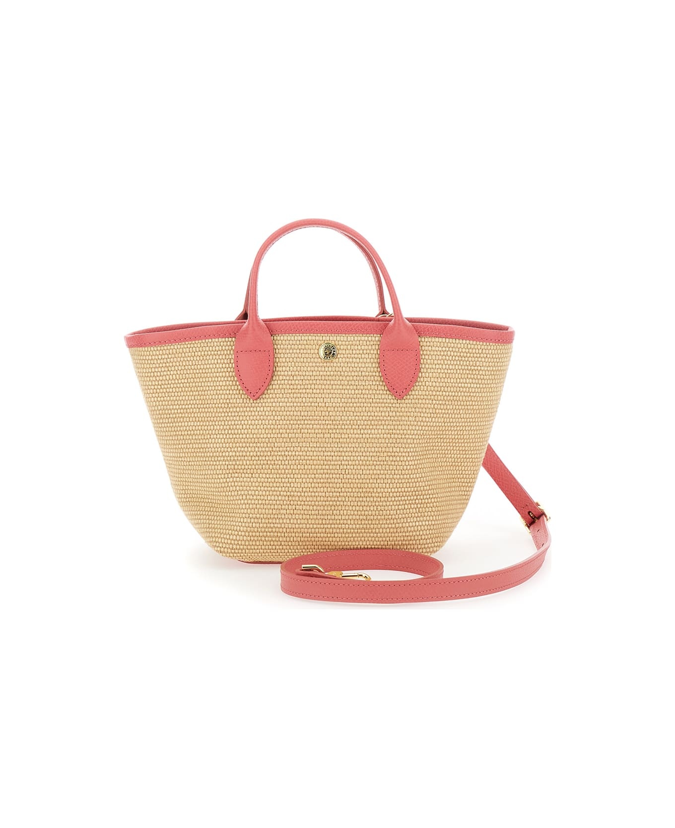 'le Pliage Xs' Pink Handbag With Logo Embossed On The Front In Fabric And Leather Blend Woman - 2