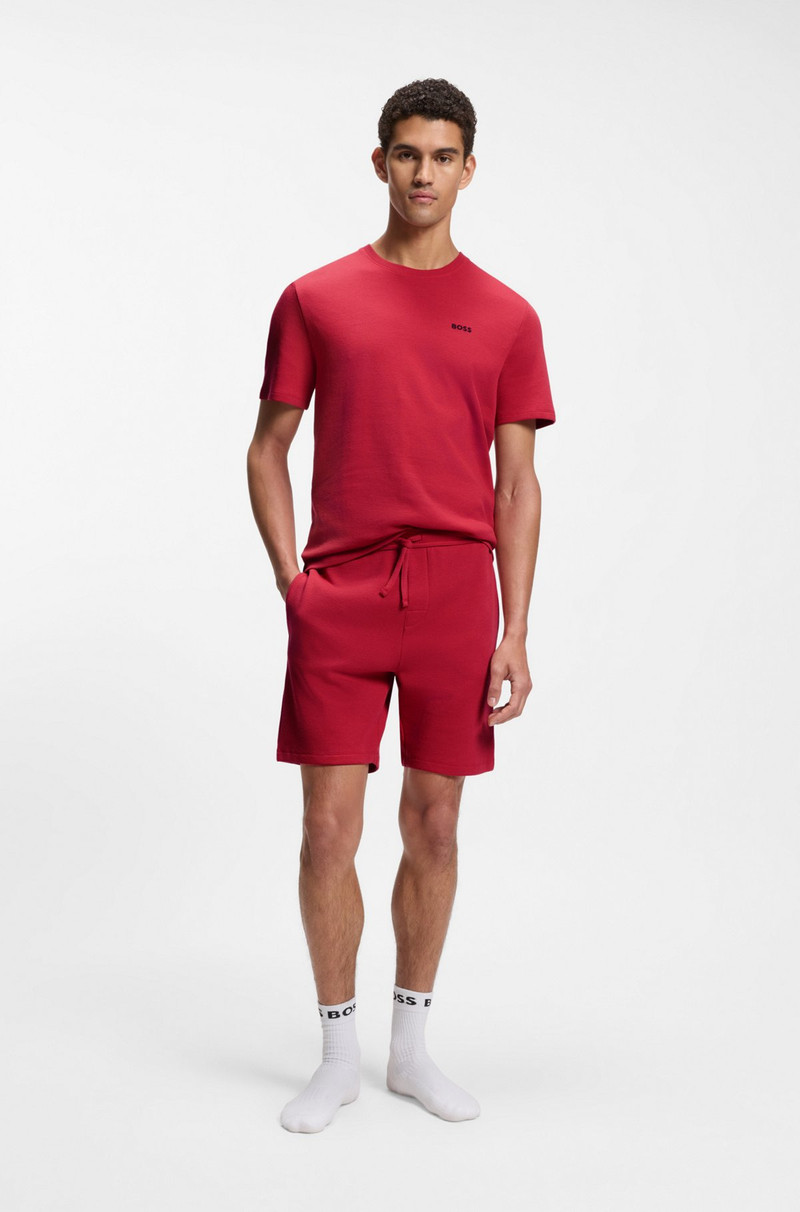 BOSS COTTON-BLEND PAJAMA T-SHIRT WITH EMBROIDERED LOGO outlook
