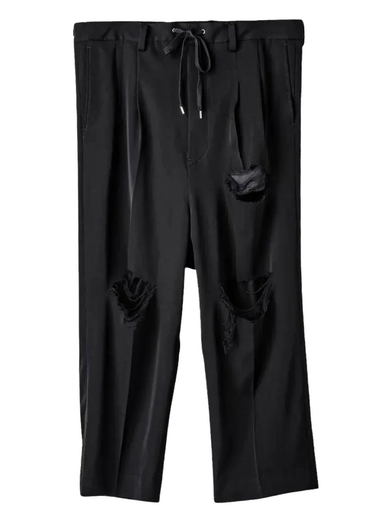 two-tuck "Black" trousers 1