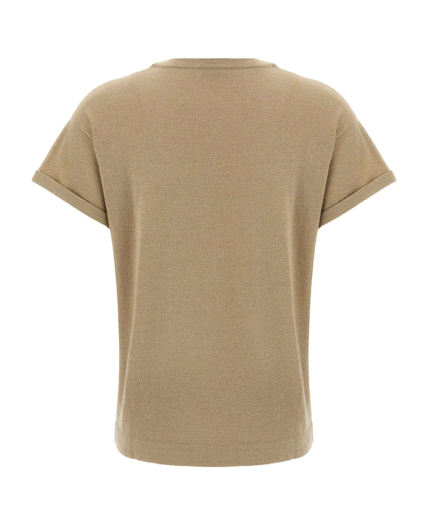 Lamé Cashmere T-shirt - 2